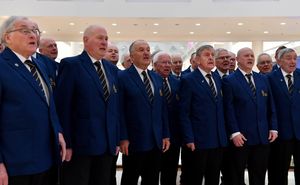 The launch of the Black Country Festival at Merry Hill Shopping Centre.The Gentleman Songsters.