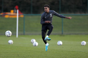 WALSALL, ENGLAND - FEBRUARY 17: Grady Diangana of West Bromwich Albion at West Bromwich Albion Training Ground on February 17, 2022 in Walsall, England. (Photo by Adam Fradgley/West Bromwich Albion FC via Getty Images).