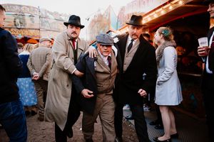 The Black Country Players were on hand to act out scenes inspired by the Peaky Blinders