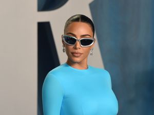 Supporting image for story: Kim Kardashian officiates her hair stylist’s intimate Las Vegas wedding