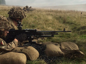 Troops prepare for action