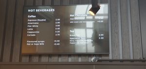 There's plenty of options available for those wanting a caffeine hit