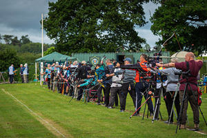 The shooting line. 