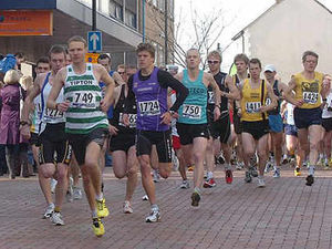 Supporting image for story: Perfect day as records set in half marathon