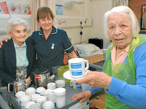 Supporting image for story: Tea lady Teddy calls time on Bishop's Castle hospital role at 92