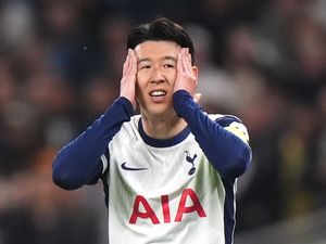 Tottenham captain Son Heung-min shows his frustration