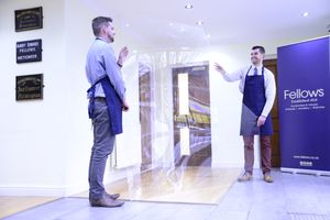 The perspex sheet will now be auctioned off for charity.