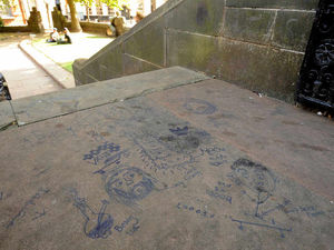 Supporting image for story: Graffiti scrawled on Wolverhampton's cenotaph ahead of Great War ceremonies