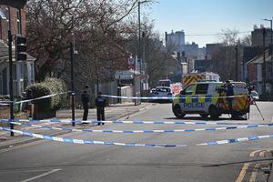 Walsall Police at the scene of a murder on Bloxwich Road/Norfolk Place where a 22-year-old was  stabbed.