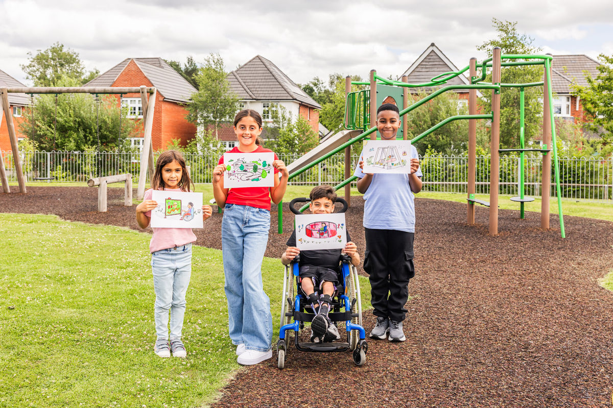 Slide into action! Staffordshire housebuilder launches competition for local youngsters to design a new playground