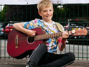 Supporting image for story: Meet the ten-year-old Telford punk rocker inspired by The Simpsons