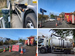 Supporting image for story: Video: Tanker cleaning path in Shrewsbury falls into sinkhole