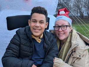 Carwyn was one of those enjoying Hope House's winter wonderland.