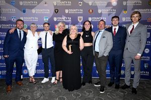 The Shropshire FA Team gathered at Wembley last week for the National County FA Recognition Awards