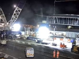 Supporting image for story: Gone in 60 seconds: Watch six-day Telford bridge operation crammed into a minute