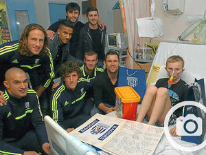 Supporting image for story: West Brom stars visit children in Christmas hospital visit