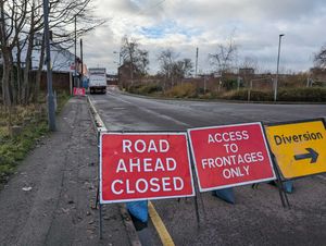 Supporting image for story: Black Country road closed due to 'dangerous structure'