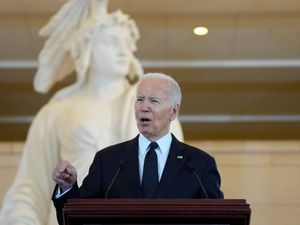 Supporting image for story: Biden condemns ‘ferocious surge of antisemitism’ in Holocaust remembrance speech