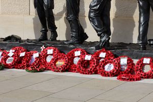 Wreaths were laid at the Armed Forces Memorial
