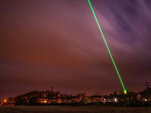Supporting image for story: Solved: Puzzle over Telford's missing laser beams - with pictures