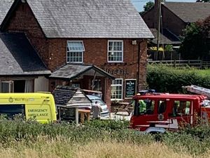 Supporting image for story: Car crashes through beer garden fence and into pub foyer in Shropshire