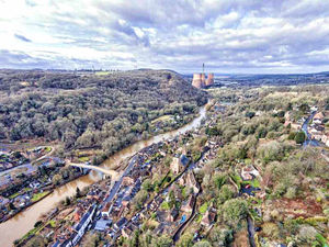 Supporting image for story: Carl's sky high photo captures iconic Ironbridge sights in one shot