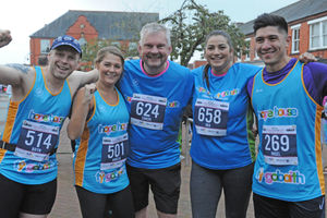 From left are Bryn Monk, Amelia McHugh, Simon Probert and Nigel Griffiths