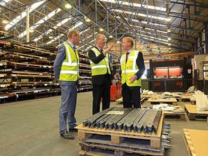 Supporting image for story: MP visits Hixon laser-cutting firm