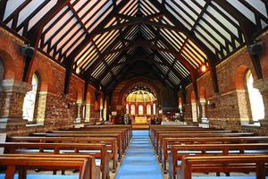 The warm and welcoming interior of the church in Dawley Road. Parishioners are marking the church's 150th anniversary.