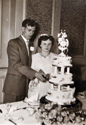 Gordon on the day he married Kathleen