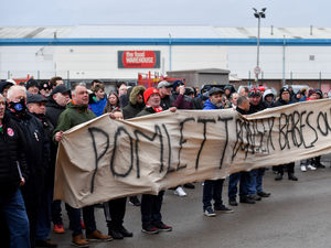 Supporting image for story: GALLERY: Walsall fans gather for protest outside Banks's Stadium