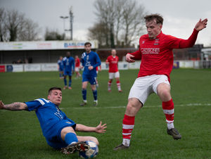 Lye Town suffered a 1-0 defeat at Whitchurch Alport. Picture: Liam Pritchard