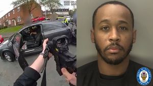 Leon Haughton, 34, from Wolverhampton, is arrested by police after he shot his victim at point blank range.