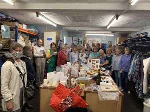 Gayna Woodland, manager of Severn Hospice’s community shop in Cleobury Mortimer, is stepping down