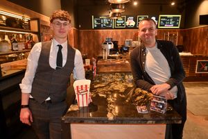 Cinema Manager: Callum Mason and junior managerr: Darryl Griffiths.