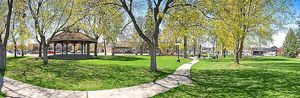 Open spaces – a recreation area planned for the north of the proposed 360 unit housing development site at the village