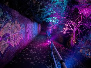 It was a colourful and vivid scene throughout the area around the bridge