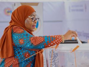 Supporting image for story: Tanzania president wins disputed election with more than 97% of vote