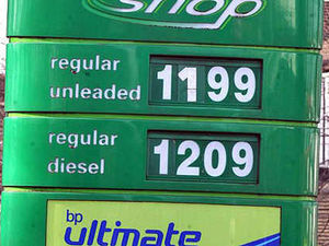 Supporting image for story: Petrol prices dip - but rise 14p year-on-year