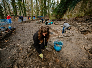 Supporting image for story: Archaeological dig unearths mysteries of Chirk Castle 