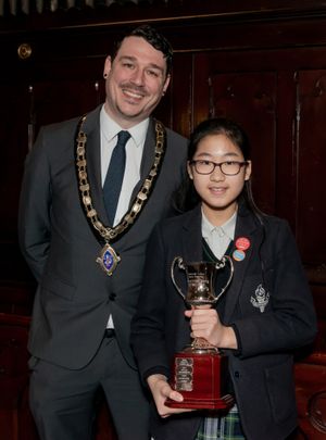 Mayor Councillor Jay Moore with Hay Lok (crr)