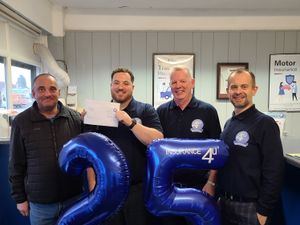 Supporting image for story: Insurance company surprises oldest customer to celebrate 25th birthday of business