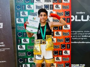 Supporting image for story: A golden summer for boxer Hussain