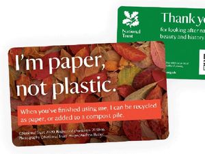 Supporting image for story: National Trust ditches plastic for paper for annual membership cards