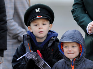 Youngsters gathered for the Wolverhampton Remembrance Sunday service