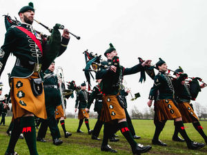 Supporting image for story: Shropshire's Royal Irish Regiment parades to mark St Patrick's Day