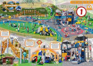 The winning design for the new Junior Play Area in Telford Town Park