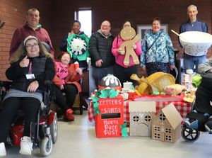 Supporting image for story: Christmas fair keeps student busy making decorations