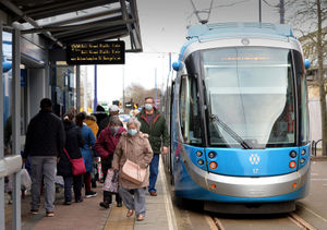 The Metro has returned, allowing passengers to travel along the line between Wolverhampton and Bull Street