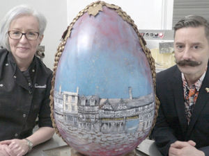 Supporting image for story: Egg-stravagant Easter masterpiece shows Shrewsbury in sweetest form